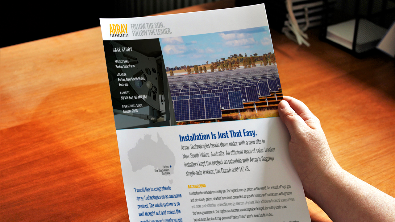 호주 Parkes 태양열 발전소에 대한 바카라사이트 사례 연구